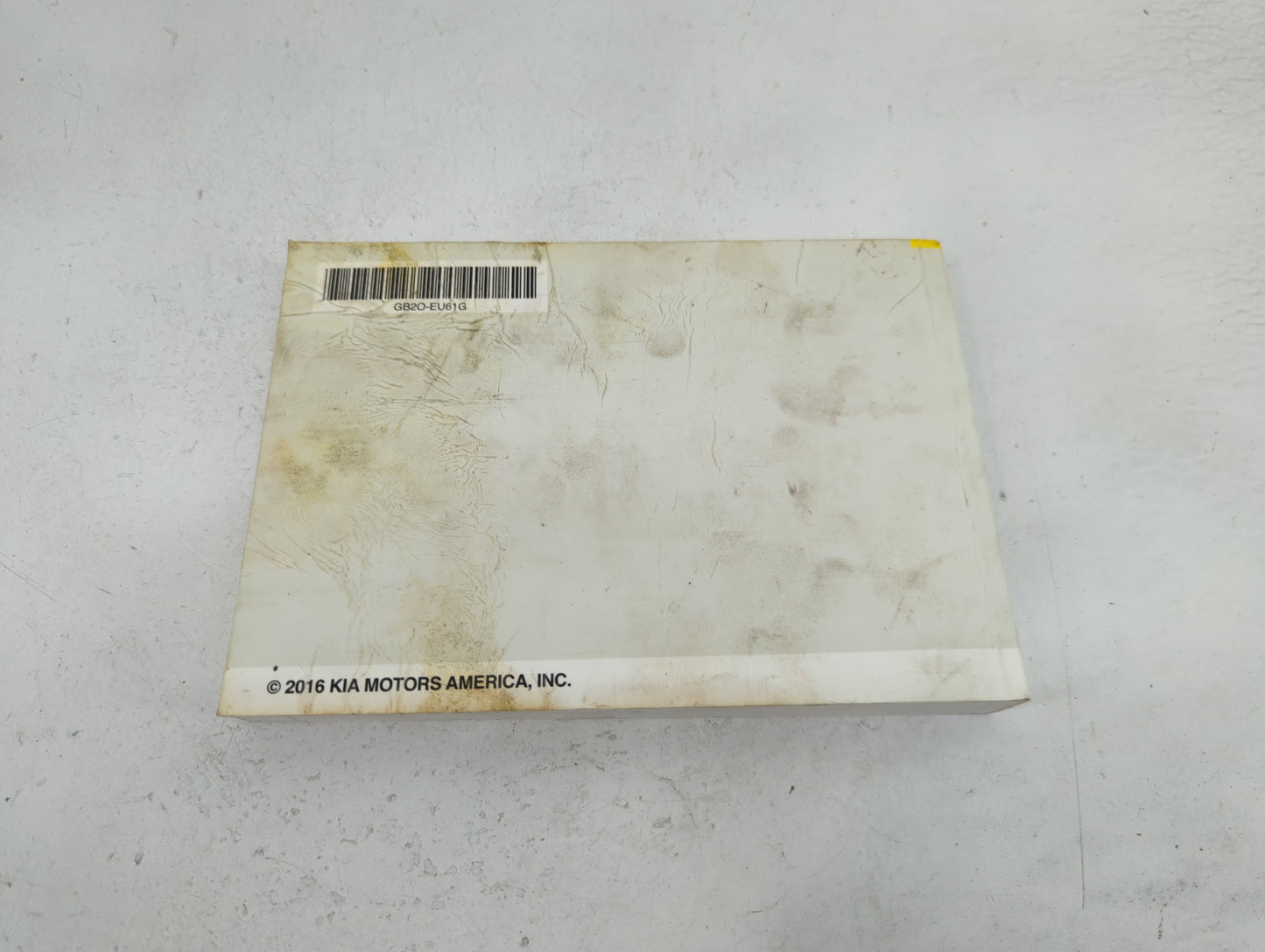 2016 Kia Soul Owners Manual Book Guide P/N:GB2O-EU61G OEM Used Auto Parts - Oemusedautoparts1.com