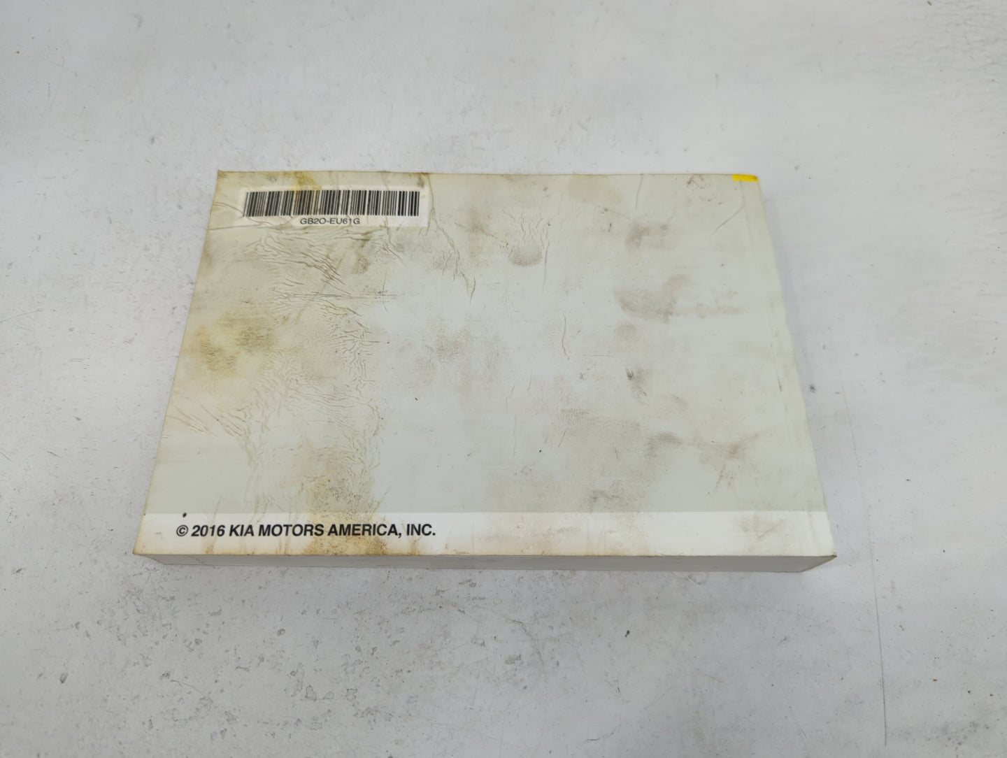 2016 Kia Soul Owners Manual Book Guide P/N:GB2O-EU61G OEM Used Auto Parts - Oemusedautoparts1.com