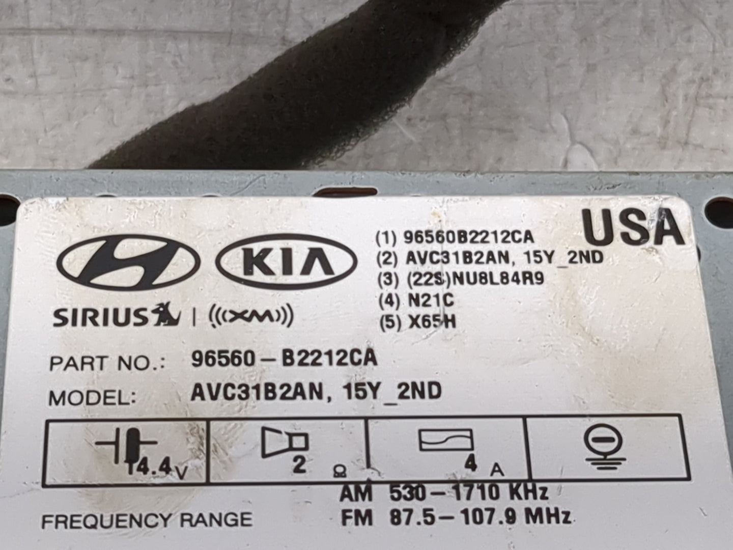 2015-2016 Kia Soul Information Display Screen 1469452 - Oemusedautoparts1.com
