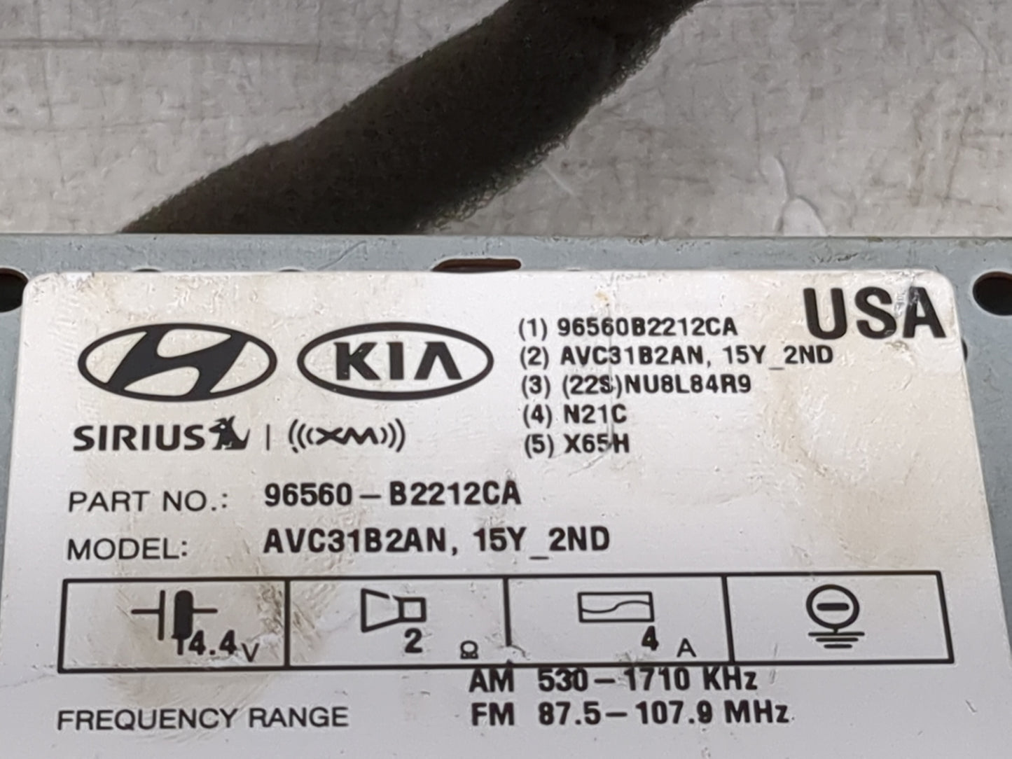 2015-2016 Kia Soul Information Display Screen 1469452 - Oemusedautoparts1.com