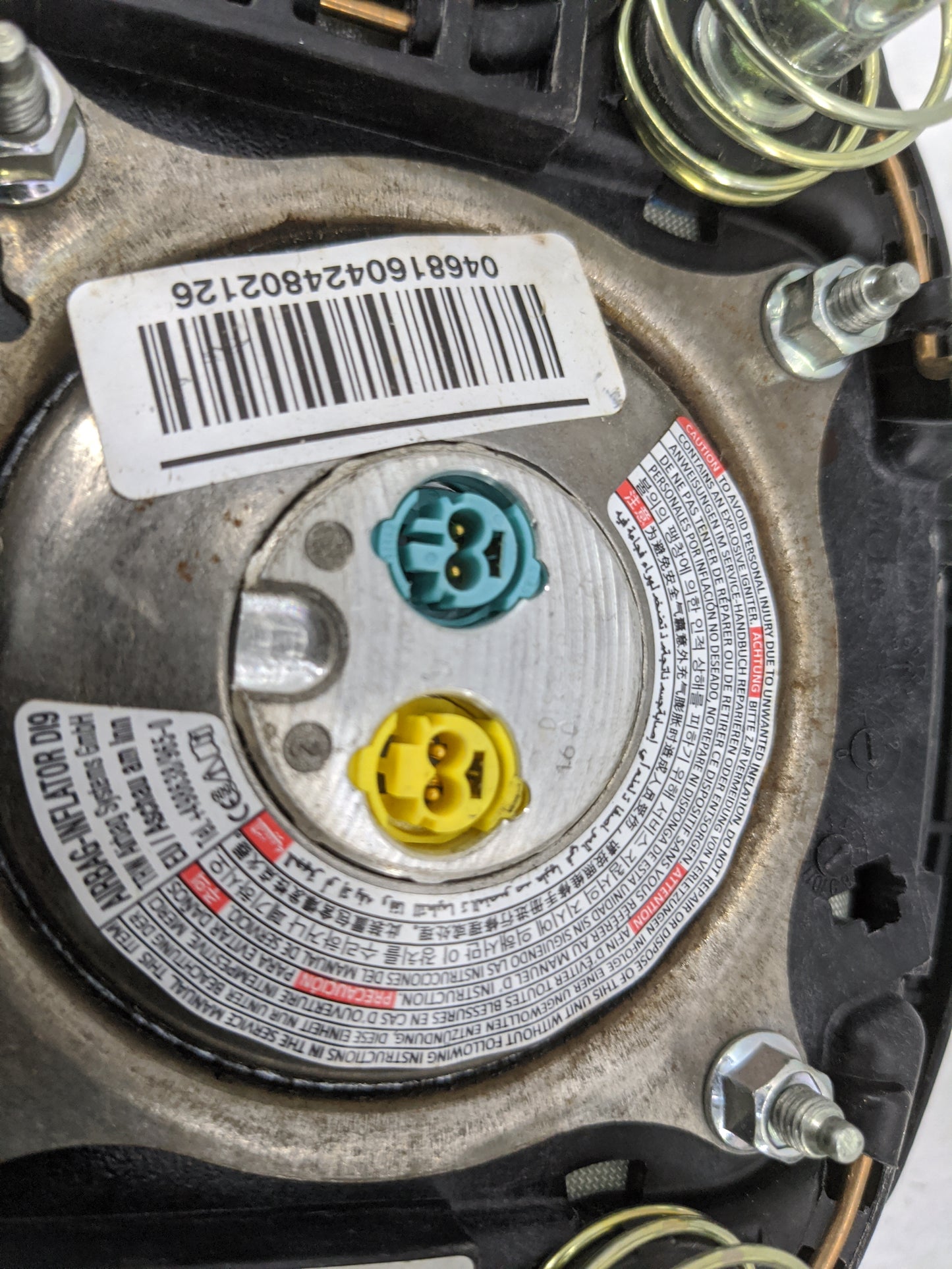 2014-2019 Kia Soul Air Bag Driver Left Steering Wheel Mounted 1477650 - Oemusedautoparts1.com