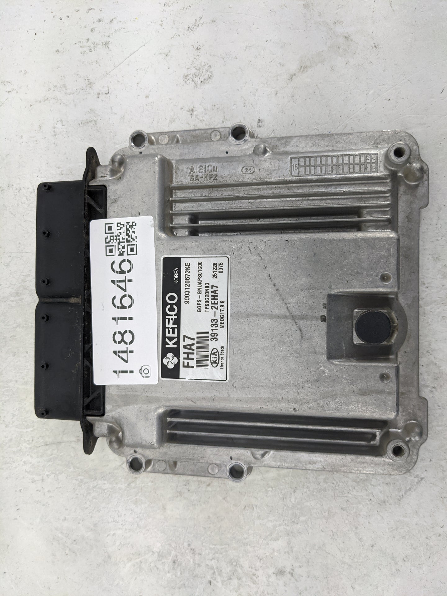 2016 Kia Soul PCM Engine Control Computer ECU ECM PCU OEM P/N:39133-2EHA7 39132-2EHA7, 9003120673KE, TP80022N83, MEDG17.9.8 