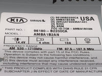 2015-2016 Kia Soul Radio AM FM Cd Player Receiver Replacement P/N:96180-B2200CA AMBA1B2AN, TQ8-AMBA1B2AN Fits Fits 2015 2016