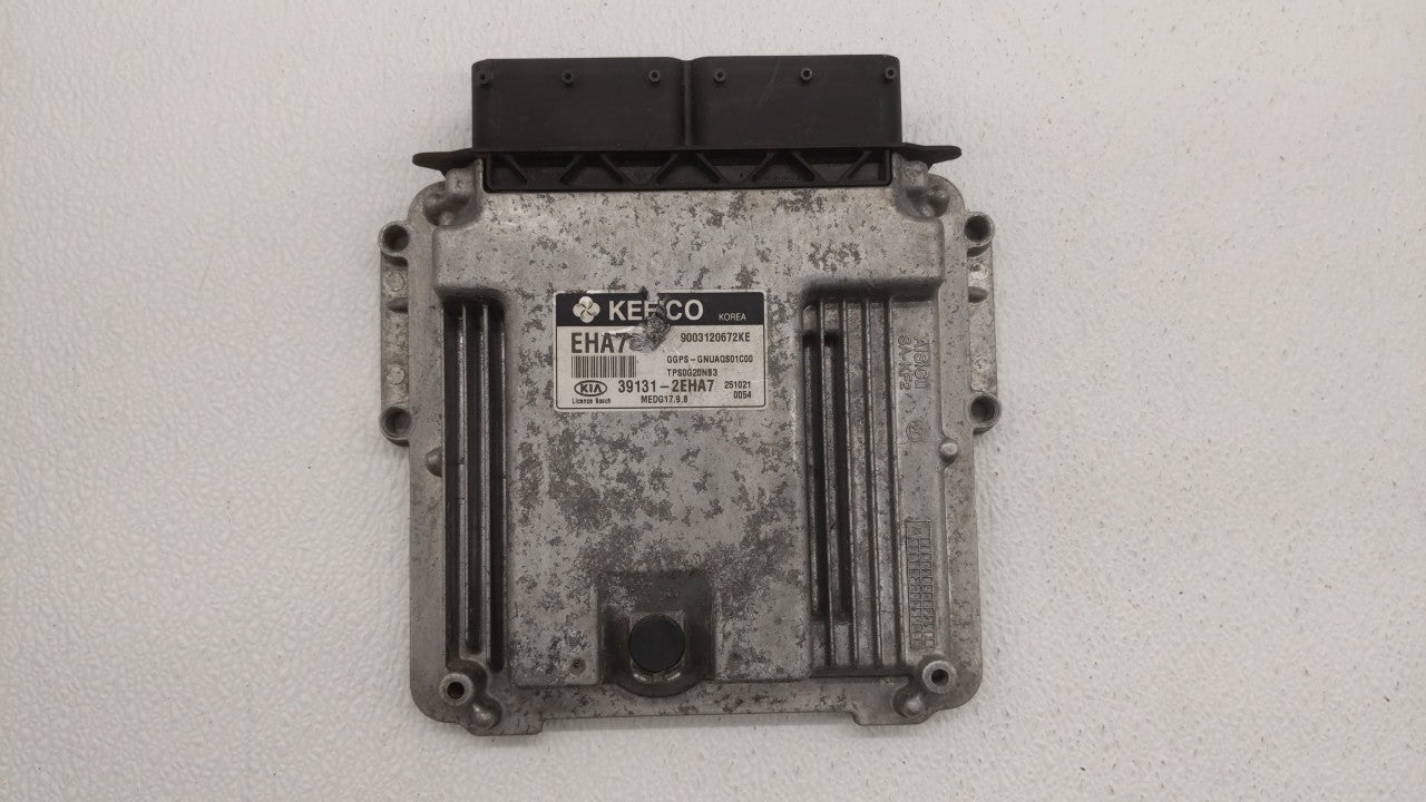 2016 Kia Soul PCM Engine Control Computer ECU ECM PCU OEM P/N:39131-2EHA7 Fits OEM Used Auto Parts - Oemusedautoparts1.com