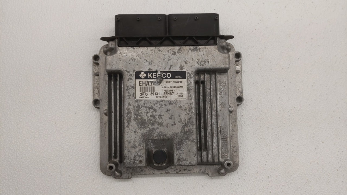 2016 Kia Soul PCM Engine Control Computer ECU ECM PCU OEM P/N:39131-2EHA7 OEM Used Auto Parts - Oemusedautoparts1.com