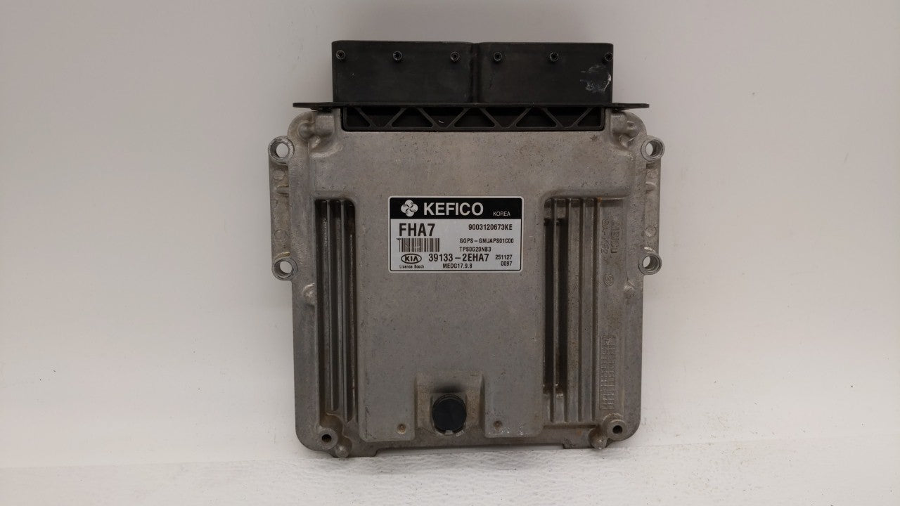 2016 Kia Soul PCM Engine Control Computer ECU ECM PCU OEM P/N:39133-2EHA7 Fits OEM Used Auto Parts - Oemusedautoparts1.com