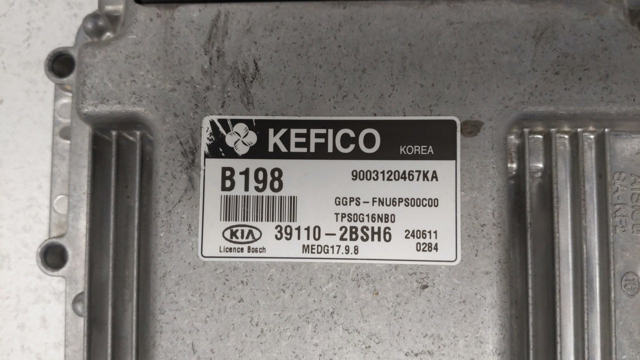 2015 Kia Soul PCM Engine Control Computer ECU ECM PCU OEM P/N:39101-2BSH1 39110-2BSH1, 39110-2BSH6 Fits OEM Used Auto Parts 