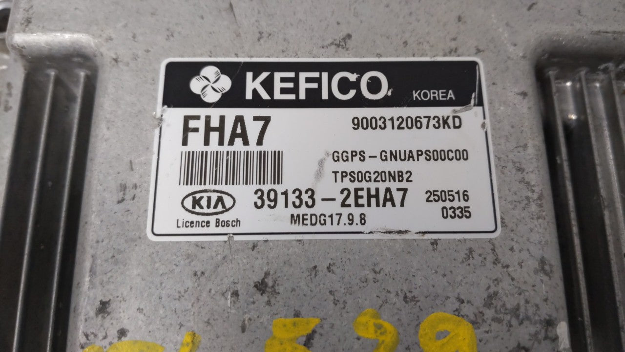 2016 Kia Soul PCM Engine Control Computer ECU ECM PCU OEM P/N:39133-2EHA7 39131-2EHA7 Fits OEM Used Auto Parts - Oemusedauto