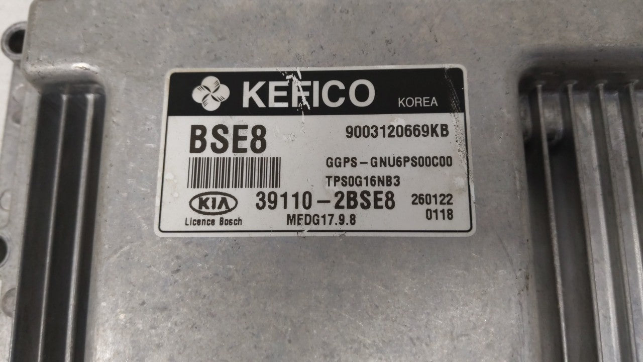 2016 Kia Soul PCM Engine Control Computer ECU ECM PCU OEM P/N:39110-2BSG3 39110-2BSE8 Fits OEM Used Auto Parts - Oemusedauto
