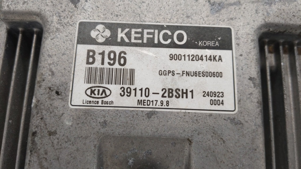 2015 Kia Soul PCM Engine Control Computer ECU ECM PCU OEM P/N:39101-2BSH1 39110-2BSH1 Fits OEM Used Auto Parts - Oemusedauto
