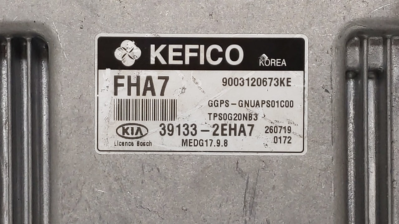 2016 Kia Soul PCM Engine Control Computer ECU ECM PCU OEM P/N:39133-2EHA7 39131-2EHA7 Fits OEM Used Auto Parts - Oemusedauto