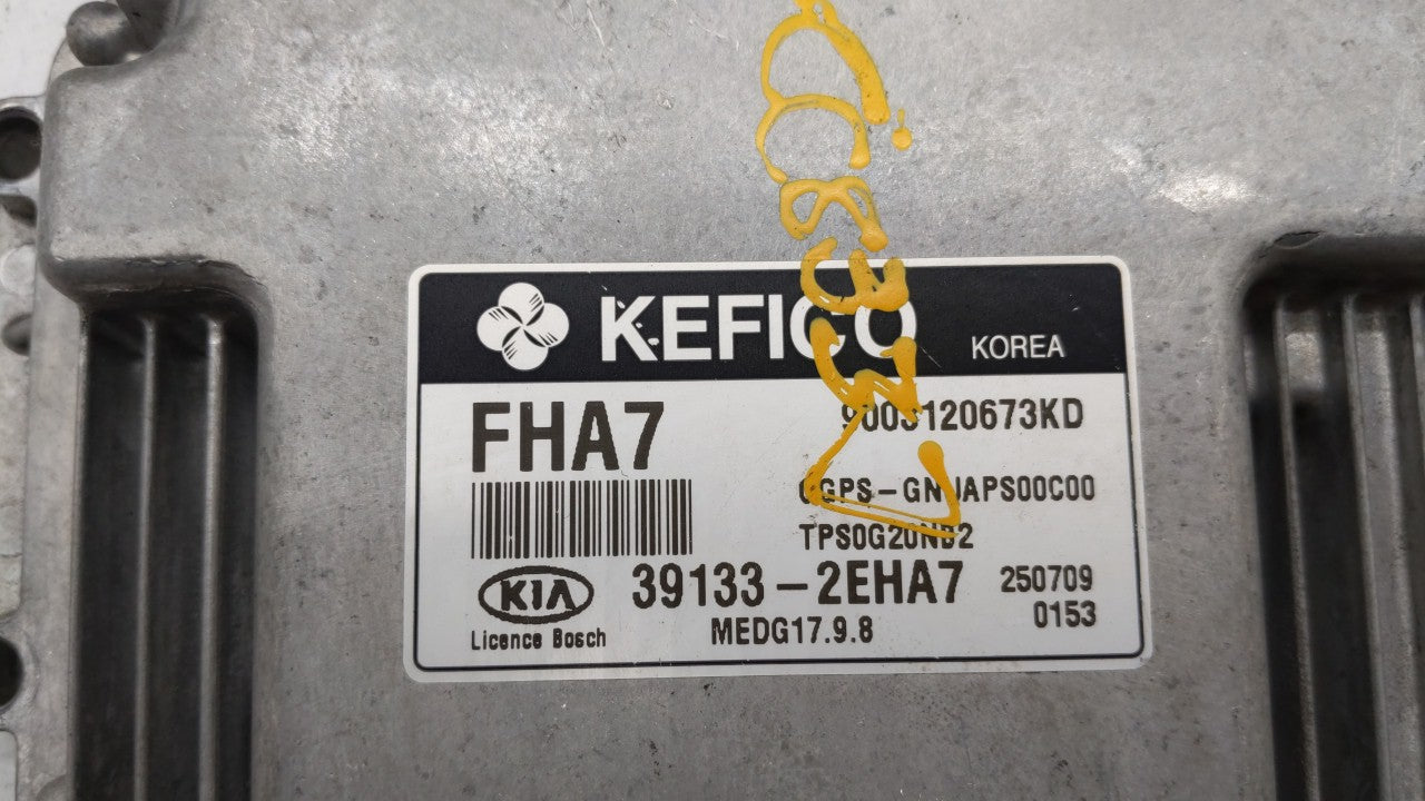 2016 Kia Soul PCM Engine Control Computer ECU ECM PCU OEM P/N:39133-2EHA7 39131-2EHA7 Fits OEM Used Auto Parts - Oemusedauto