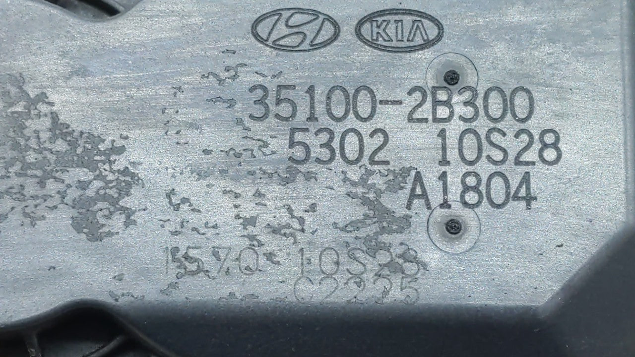 2012-2019 Kia Soul Throttle Body P/N:5302-1S02 35100-2B300 Fits Fits 2012 2013 2014 2015 2016 2017 2018 2019 OEM Used Auto P