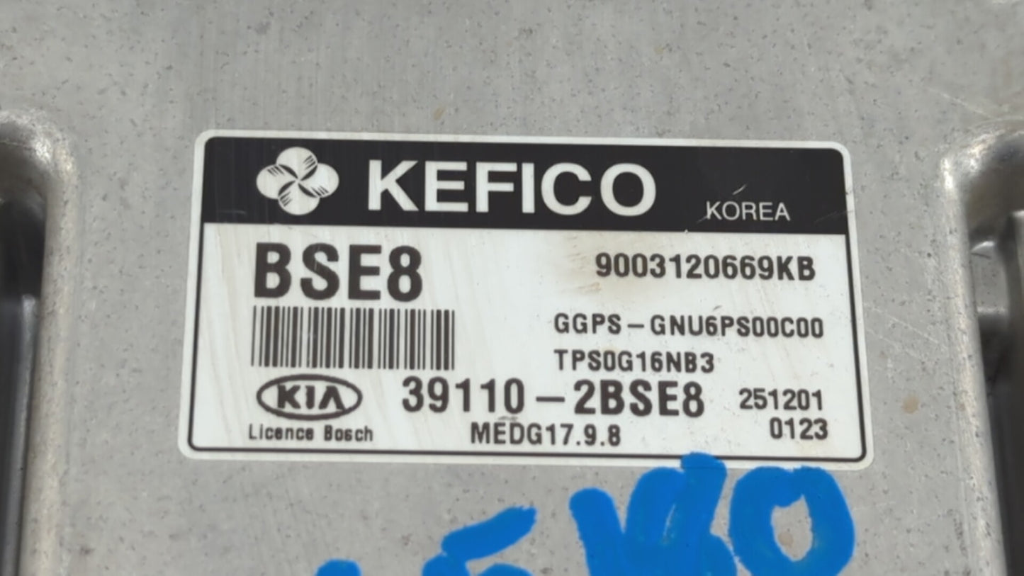 2016 Kia Soul PCM Engine Control Computer ECU ECM PCU OEM P/N:39110-2BSG3 39110-2BSE8 Fits OEM Used Auto Parts - Oemusedauto