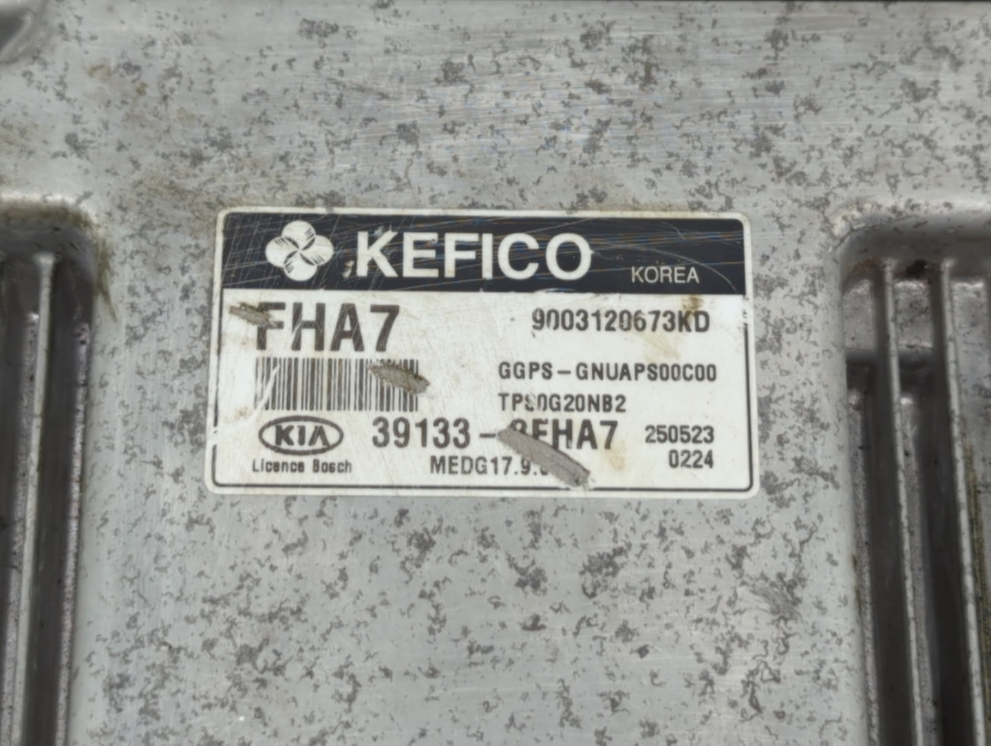 2016 Kia Soul PCM Engine Control Computer ECU ECM PCU OEM P/N:39133-2EHA7 Fits OEM Used Auto Parts - Oemusedautoparts1.com