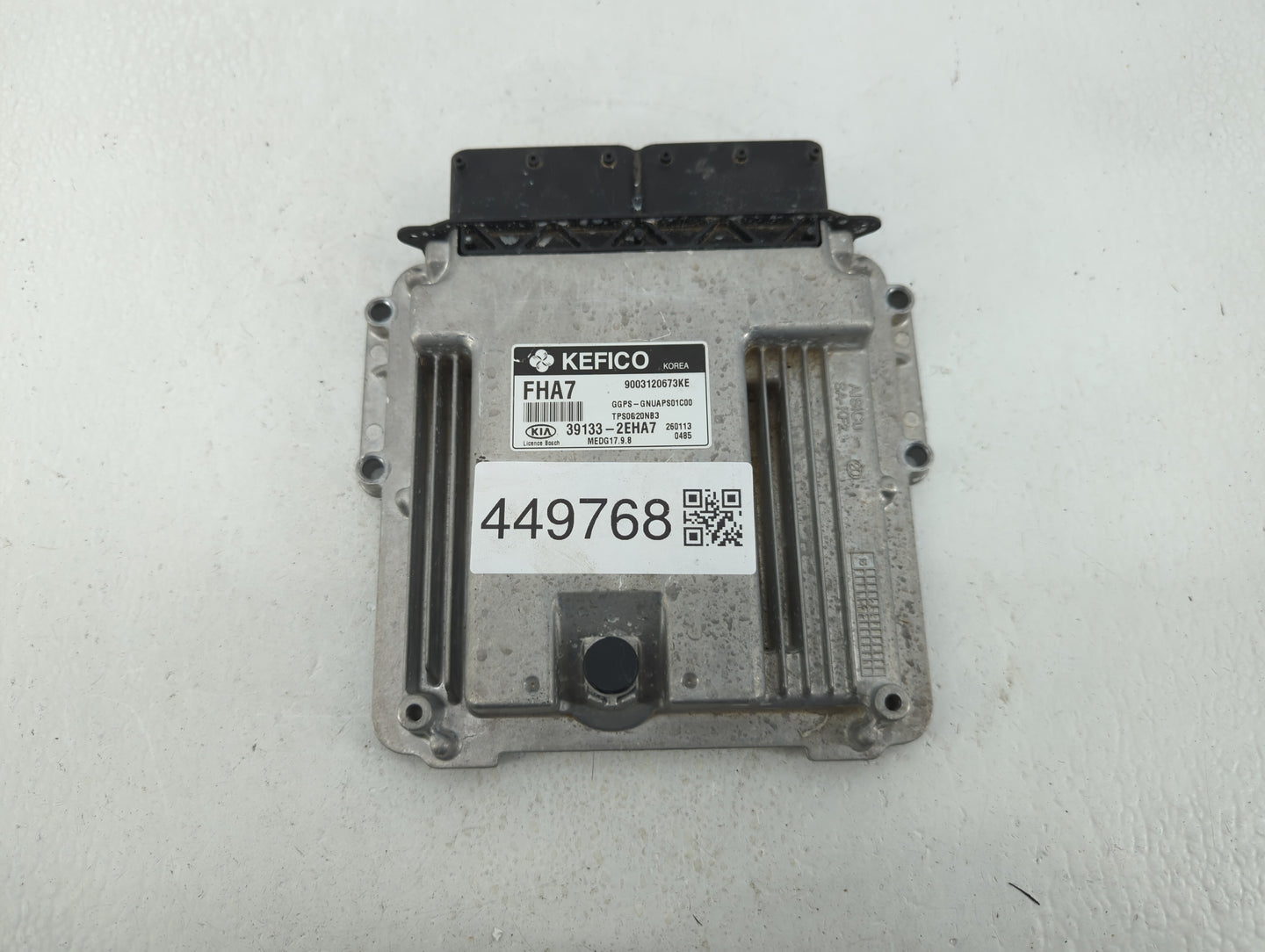 2016 Kia Soul PCM Engine Control Computer ECU ECM PCU OEM P/N:39133-2EHA7 Fits OEM Used Auto Parts - Oemusedautoparts1.com