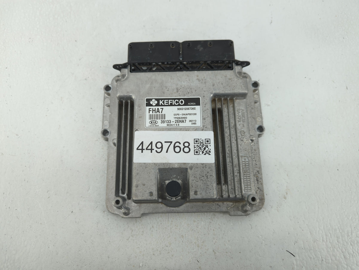 2016 Kia Soul PCM Engine Control Computer ECU ECM PCU OEM P/N:39133-2EHA7 OEM Used Auto Parts - Oemusedautoparts1.com