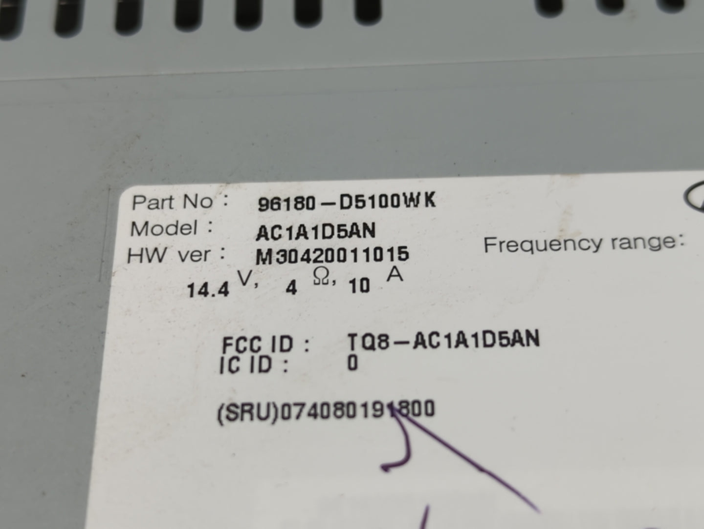 2014-2016 Kia Soul Am Fm Cd Player Radio Receiver - Oemusedautoparts1.com