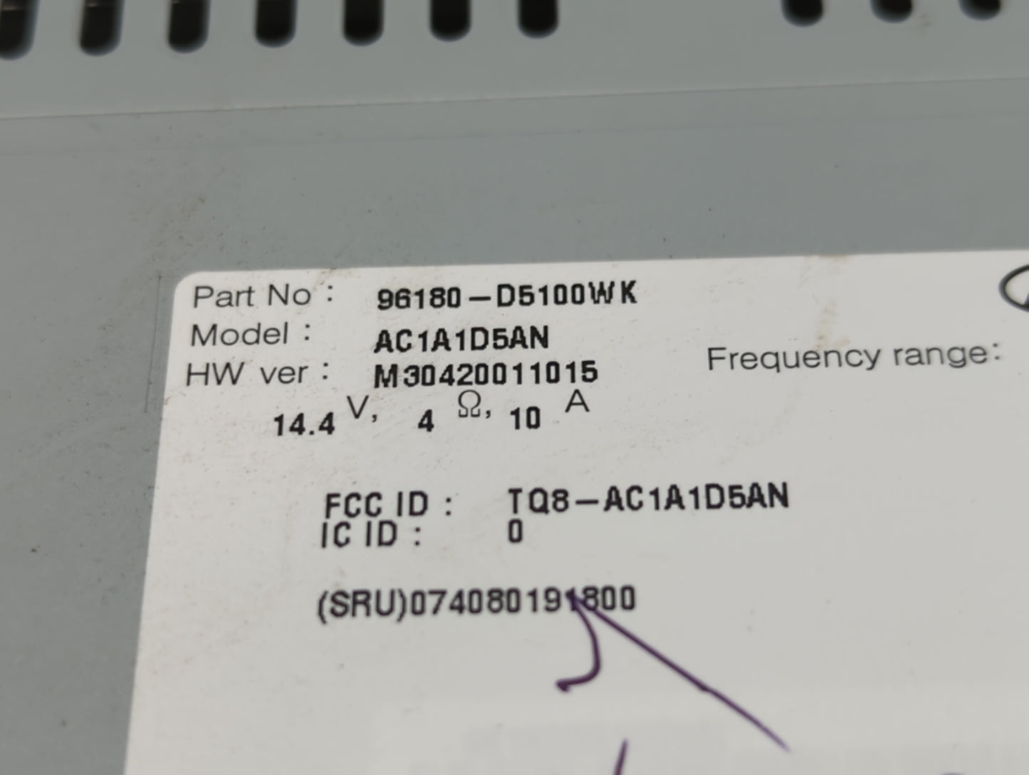 2014-2016 Kia Soul Am Fm Cd Player Radio Receiver - Oemusedautoparts1.com