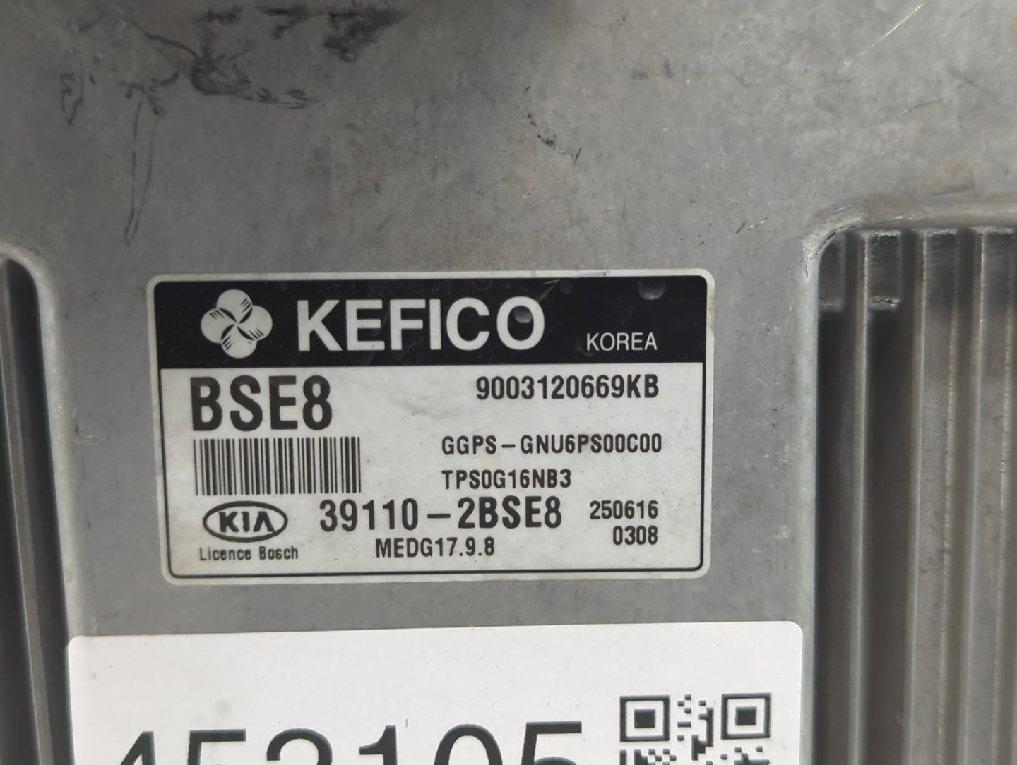 2016 Kia Soul PCM Engine Control Computer ECU ECM PCU OEM P/N:39110-2BSG3 39110-2BSE8 Fits OEM Used Auto Parts - Oemusedauto