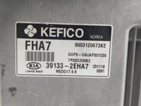 2016 Kia Soul PCM Engine Control Computer ECU ECM PCU OEM P/N:39133-2EHA7 Fits OEM Used Auto Parts - Oemusedautoparts1.com