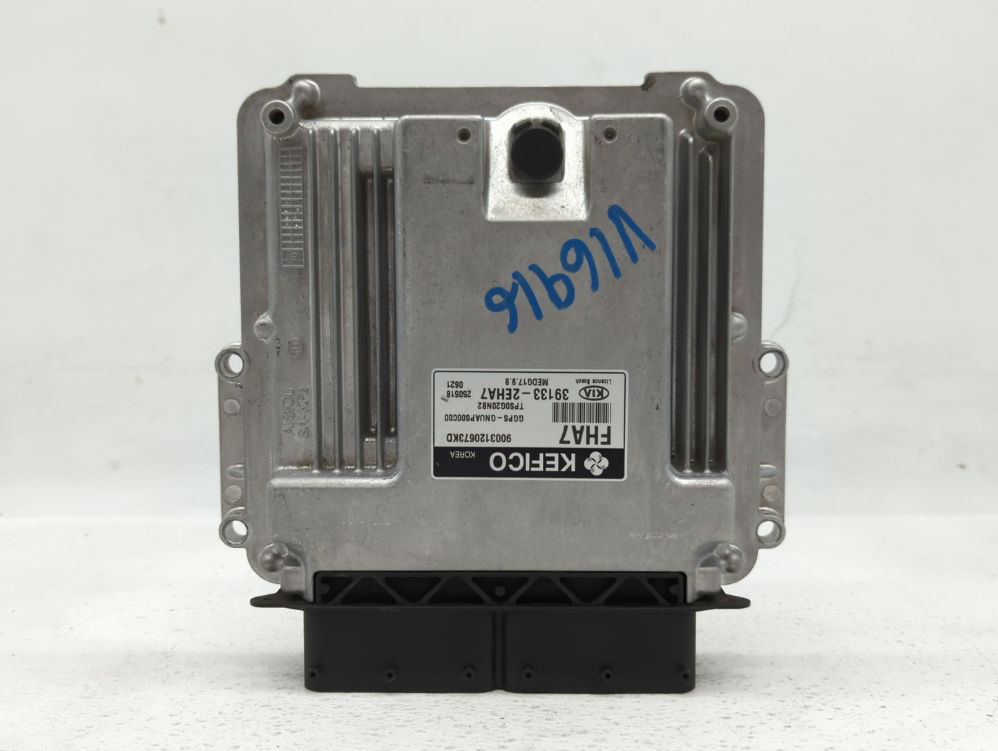 2016 Kia Soul PCM Engine Control Computer ECU ECM PCU OEM P/N:39133-2EHA7 Fits OEM Used Auto Parts - Oemusedautoparts1.com