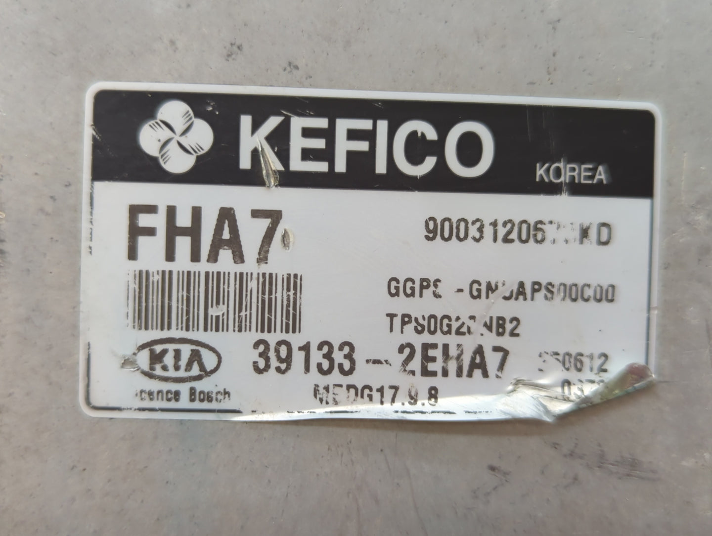 2016 Kia Soul PCM Engine Control Computer ECU ECM PCU OEM P/N:39133-2EHA7 Fits OEM Used Auto Parts - Oemusedautoparts1.com