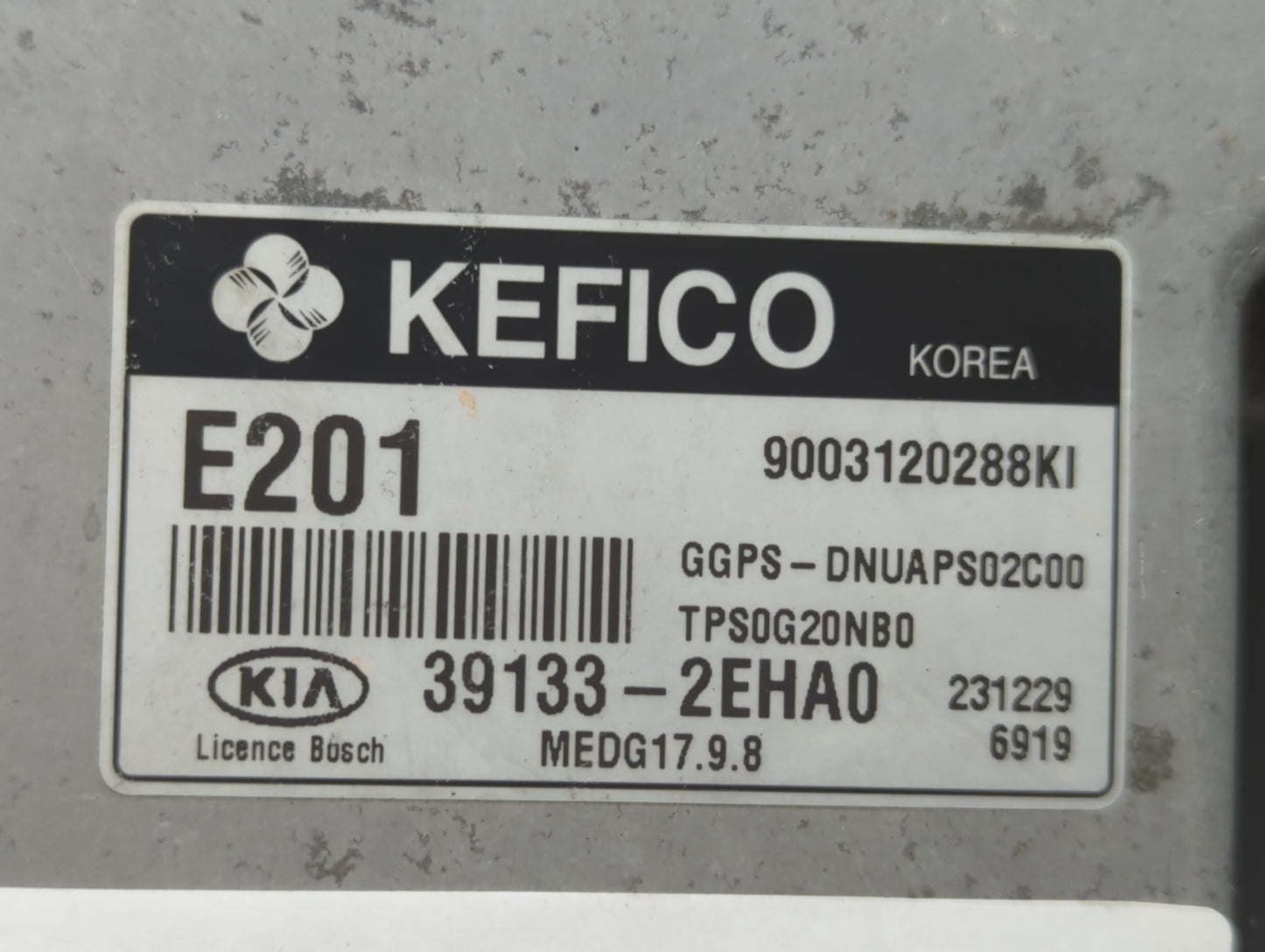 2014 Kia Soul PCM Engine Control Computer ECU ECM PCU OEM P/N:39132-2EHA7 39133-2EHA0, 39131-2EHA0, 39132-2EHA0, 39130-2GKR1