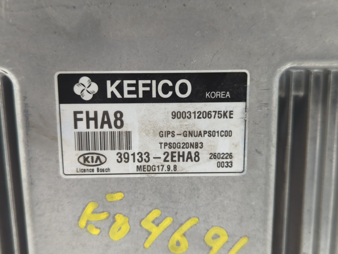2016 Kia Soul PCM Engine Control Computer ECU ECM PCU OEM P/N:39133-2EHA8 39131-2EHA7 Fits OEM Used Auto Parts - Oemusedauto