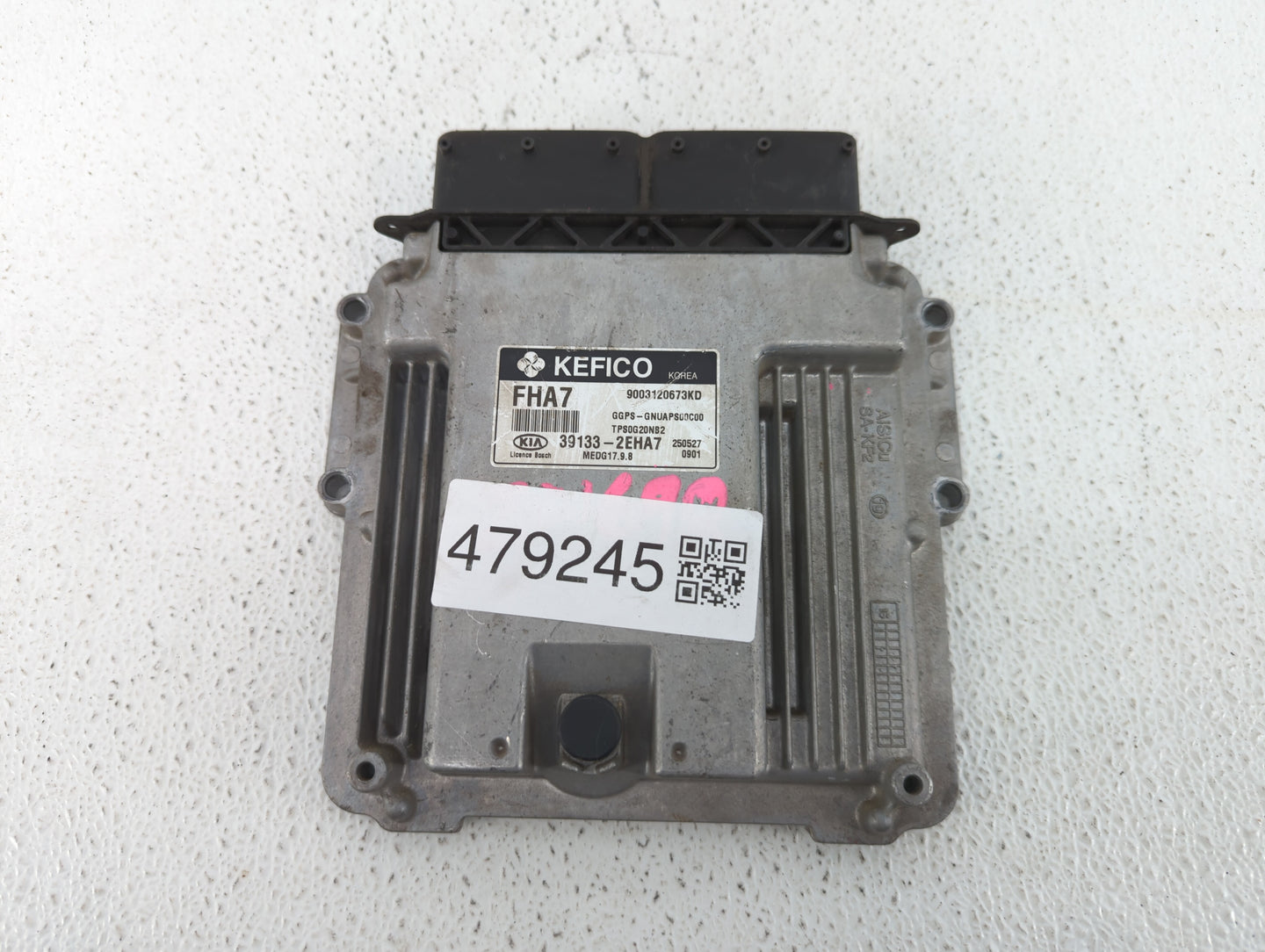 2016 Kia Soul PCM Engine Control Computer ECU ECM PCU OEM P/N:39133-2EHA7 Fits OEM Used Auto Parts - Oemusedautoparts1.com