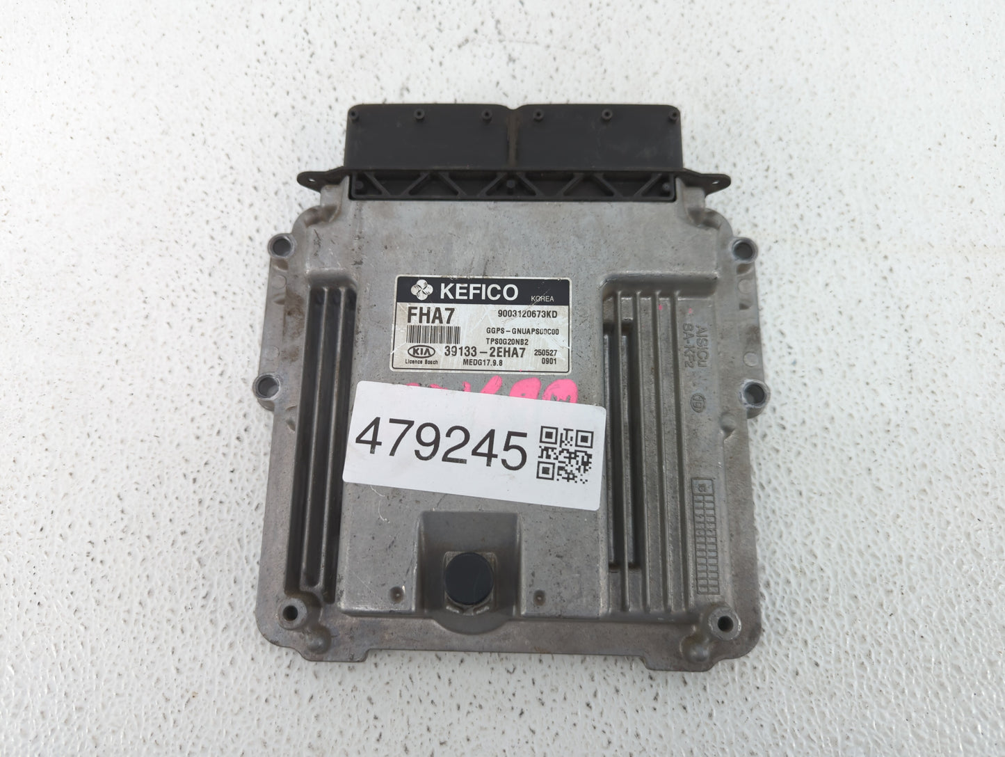 2016 Kia Soul PCM Engine Control Computer ECU ECM PCU OEM P/N:39133-2EHA7 Fits OEM Used Auto Parts - Oemusedautoparts1.com