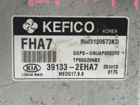 2016 Kia Soul PCM Engine Control Computer ECU ECM PCU OEM P/N:39133-2EHA7 Fits OEM Used Auto Parts - Oemusedautoparts1.com