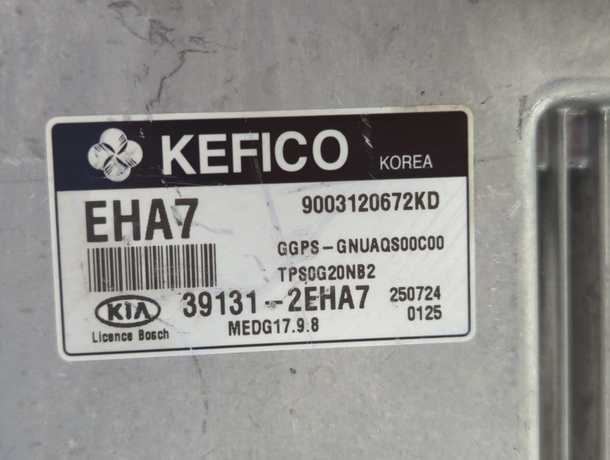 2016 Kia Soul PCM Engine Control Computer ECU ECM PCU OEM P/N:39131-2EHA7 39133-2EHA7 OEM Used Auto Parts - Oemusedautoparts