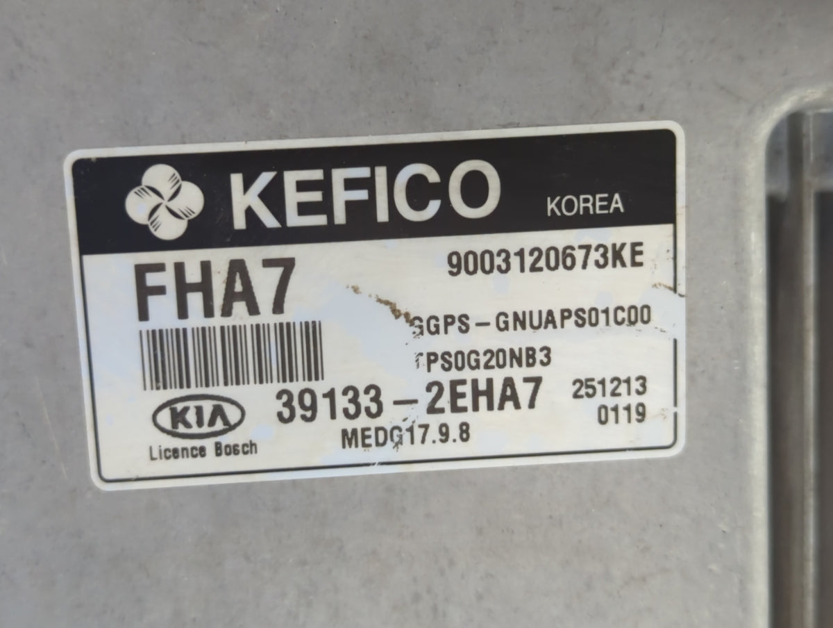 2016 Kia Soul PCM Engine Control Computer ECU ECM PCU OEM P/N:39131-2EHA7 39133-2EHA7 OEM Used Auto Parts - Oemusedautoparts