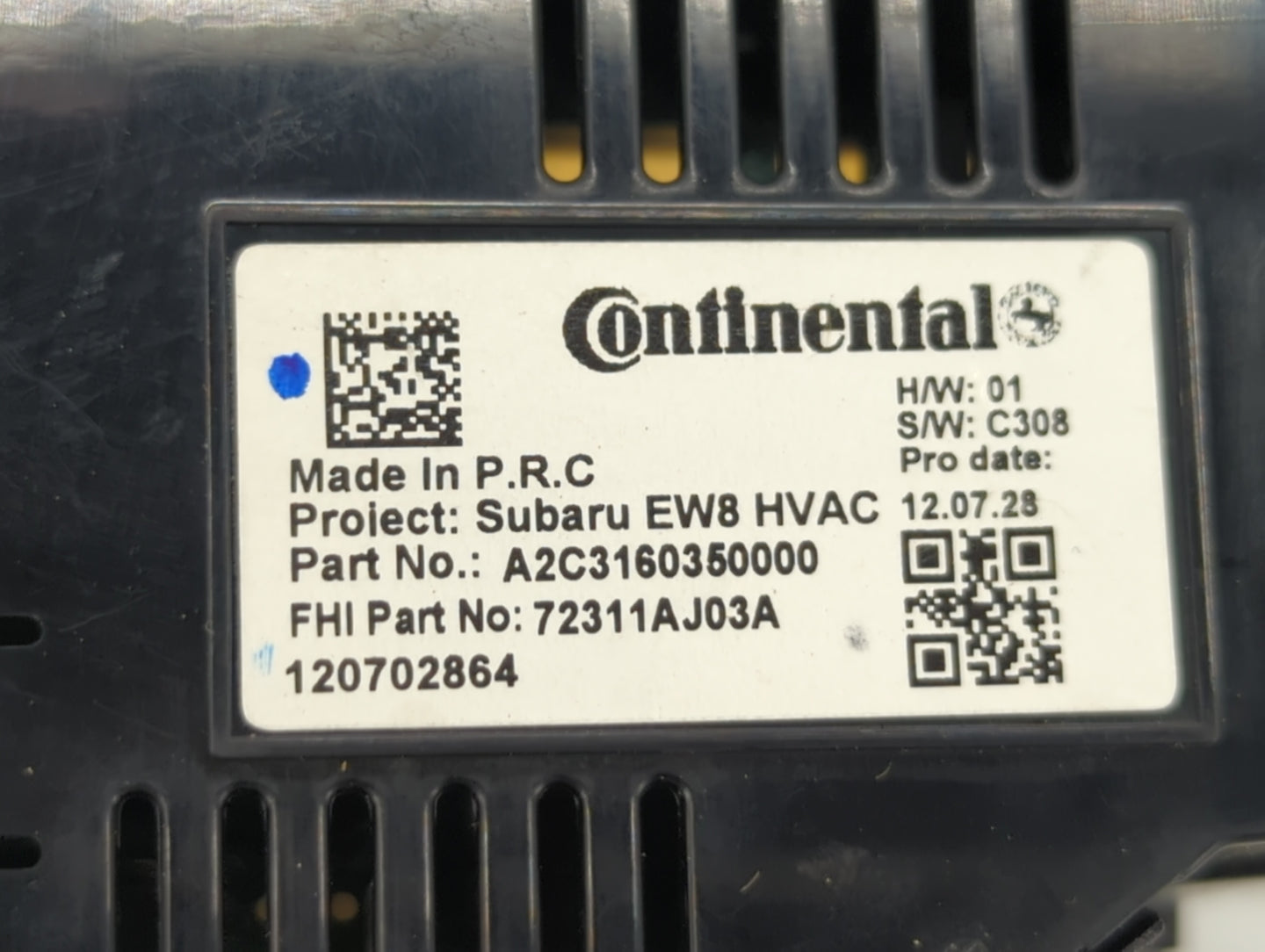2014-2016 Kia Soul Climate Control Module Temperature AC/Heater Replacement P/N:72311AJ03A Fits Fits 2014 2015 2016 OEM Used