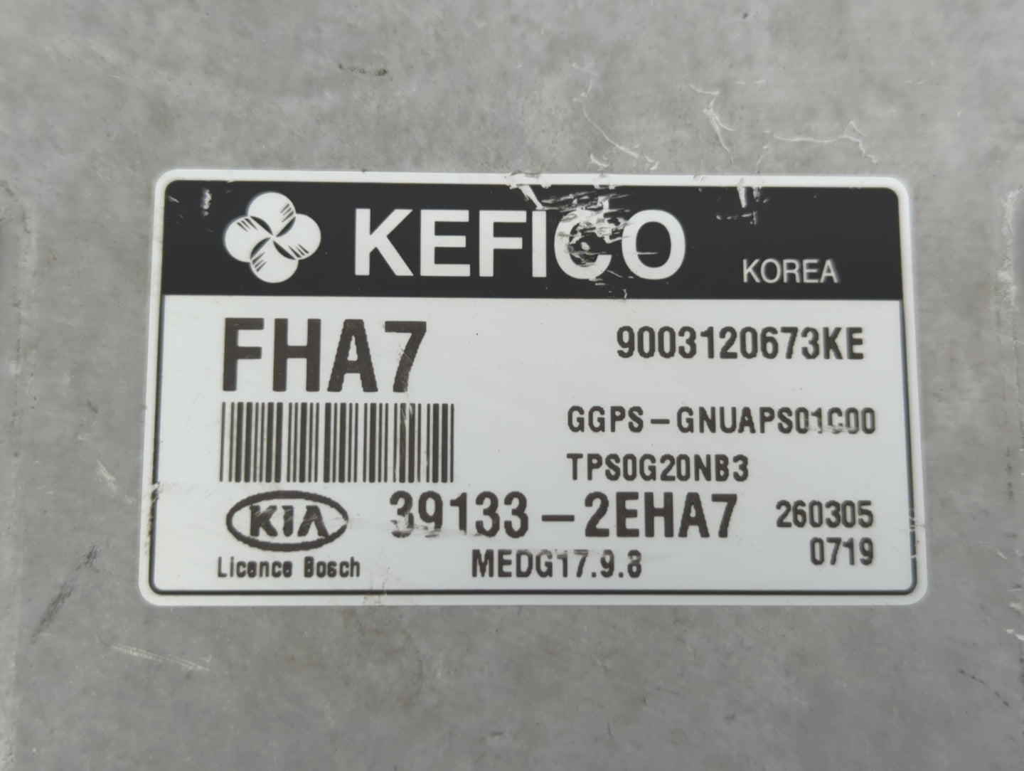 2016 Kia Soul PCM Engine Control Computer ECU ECM PCU OEM P/N:39131-2EHA7 39133-2EHA7 Fits OEM Used Auto Parts - Oemusedauto
