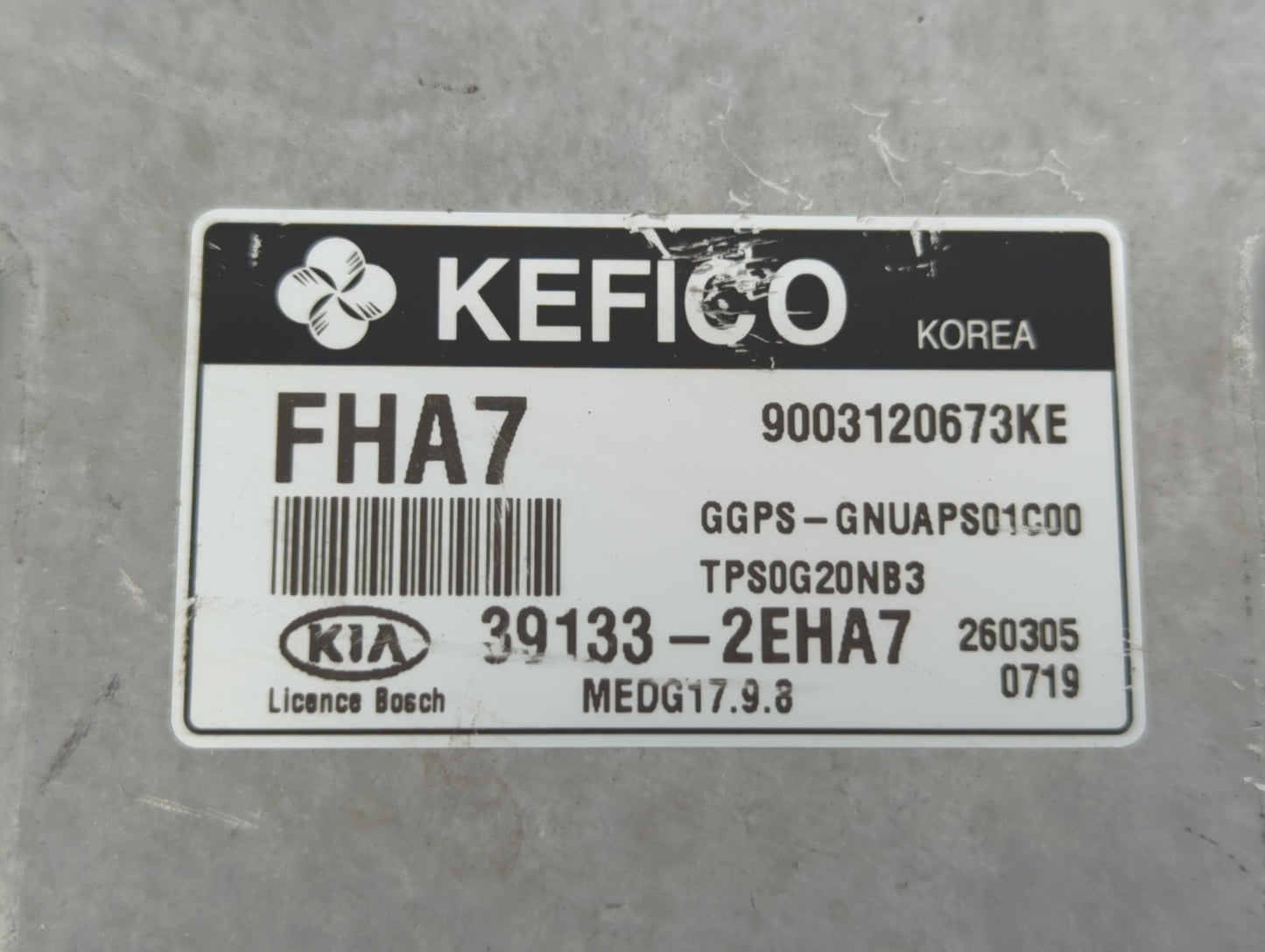 2016 Kia Soul PCM Engine Control Computer ECU ECM PCU OEM P/N:39131-2EHA7 39133-2EHA7 Fits OEM Used Auto Parts - Oemusedauto
