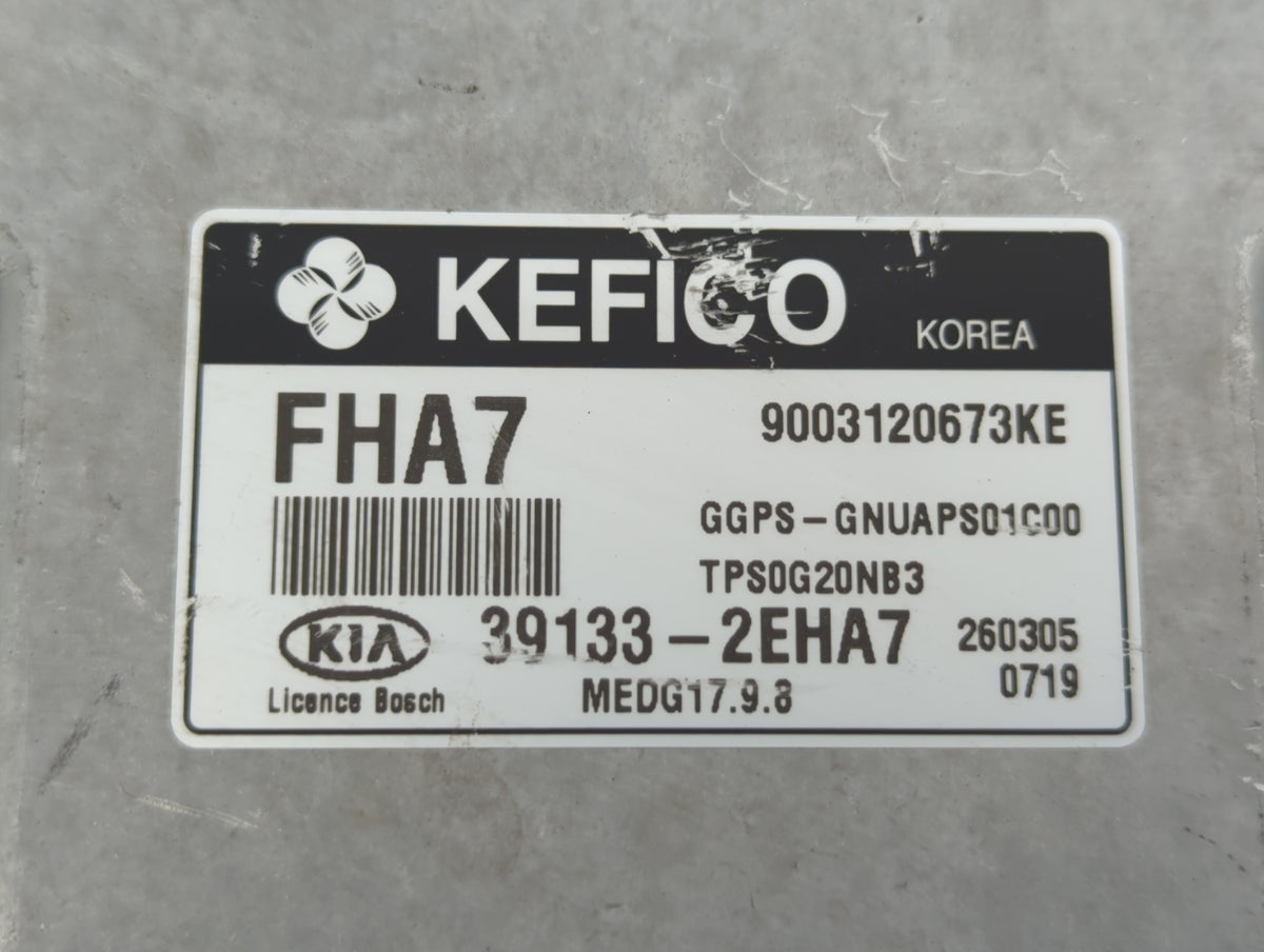 2016 Kia Soul PCM Engine Control Computer ECU ECM PCU OEM P/N:39131-2EHA7 39133-2EHA7 OEM Used Auto Parts - Oemusedautoparts
