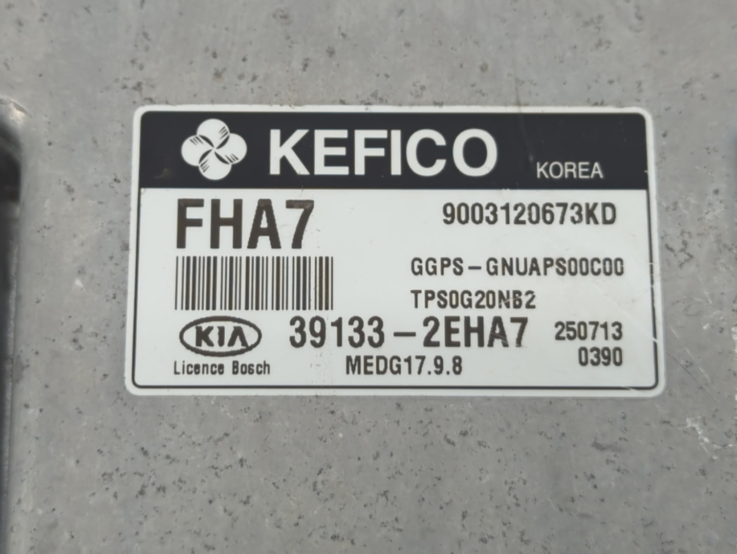 2016 Kia Soul PCM Engine Control Computer ECU ECM PCU OEM P/N:39133-2EHA7 39131-2EHA7 Fits OEM Used Auto Parts - Oemusedauto