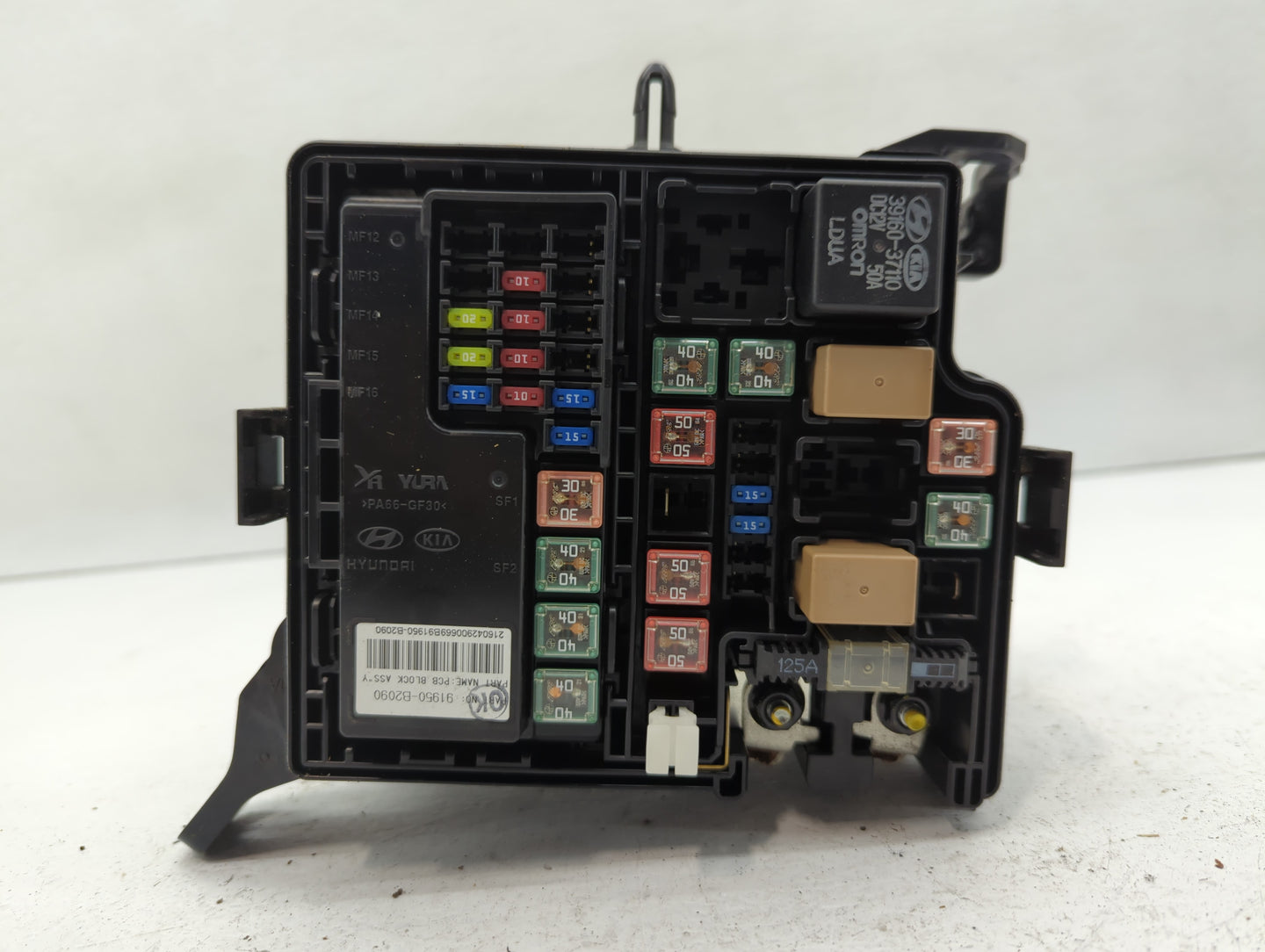 2016 Kia Soul Fusebox Fuse Box Panel Relay Module P/N:91416B2160 Fits OEM Used Auto Parts - Oemusedautoparts1.com