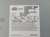 2014-2016 Kia Soul Radio AM FM Cd Player Receiver Replacement P/N:96170-B2090CA Fits Fits 2014 2015 2016 OEM Used Auto Parts