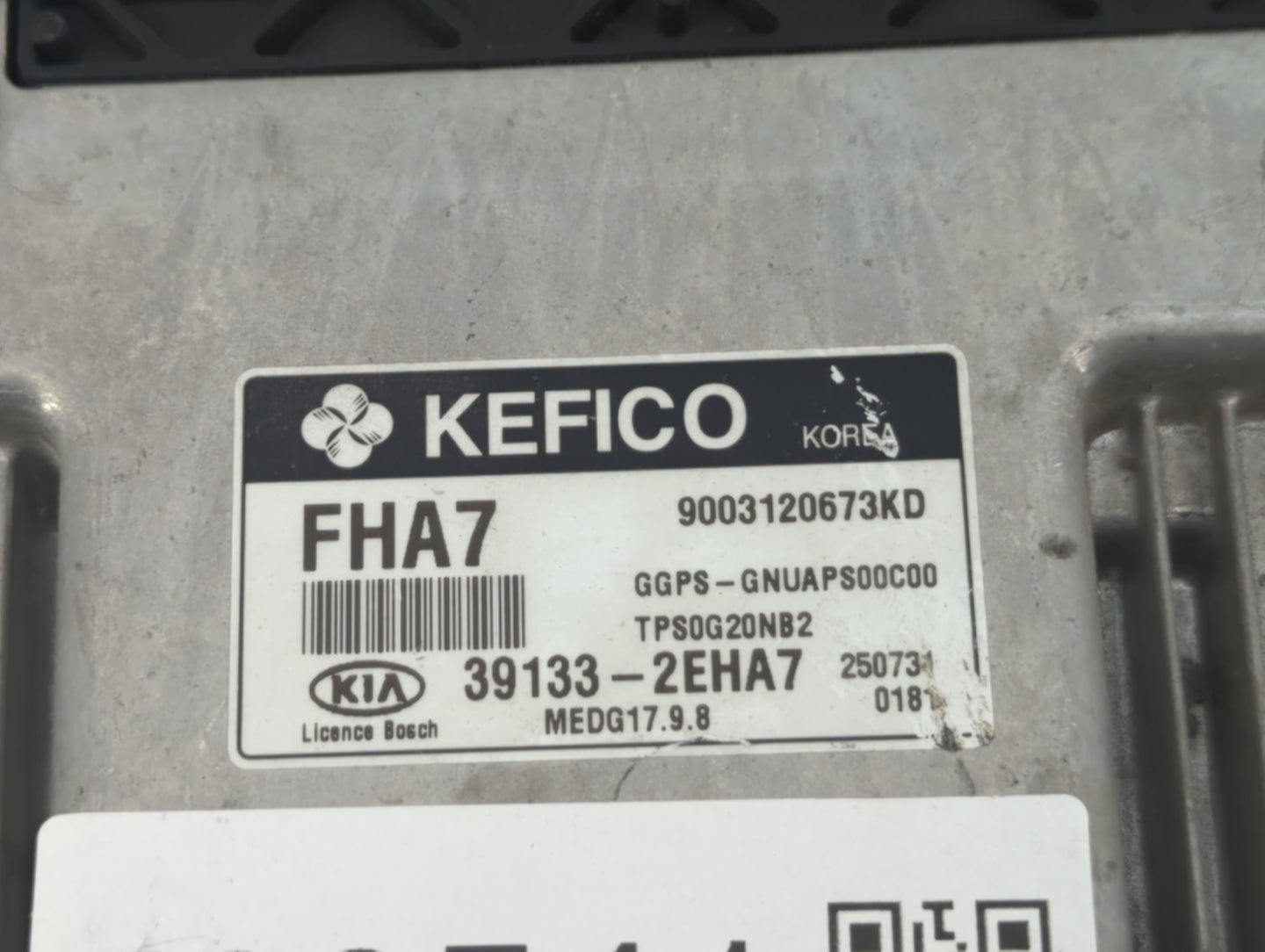 2016 Kia Soul PCM Engine Control Computer ECU ECM PCU OEM P/N:39133-2EHA7 39131-2EHA7 Fits OEM Used Auto Parts - Oemusedauto