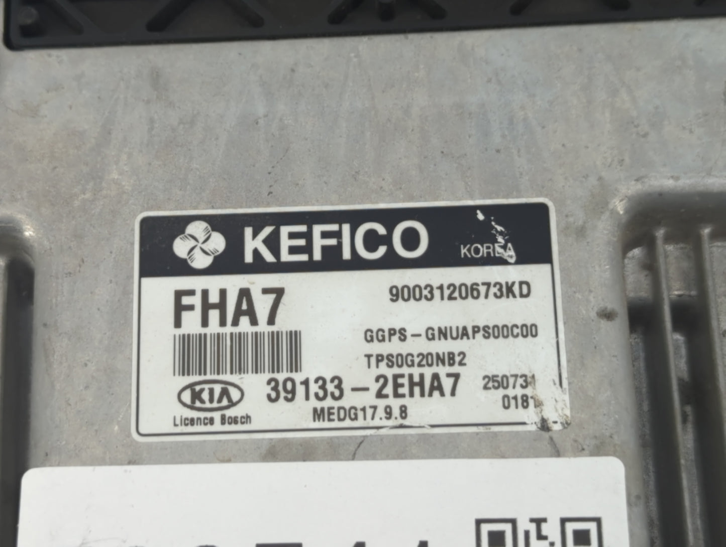 2016 Kia Soul PCM Engine Control Computer ECU ECM PCU OEM P/N:39133-2EHA7 39131-2EHA7 Fits OEM Used Auto Parts - Oemusedauto