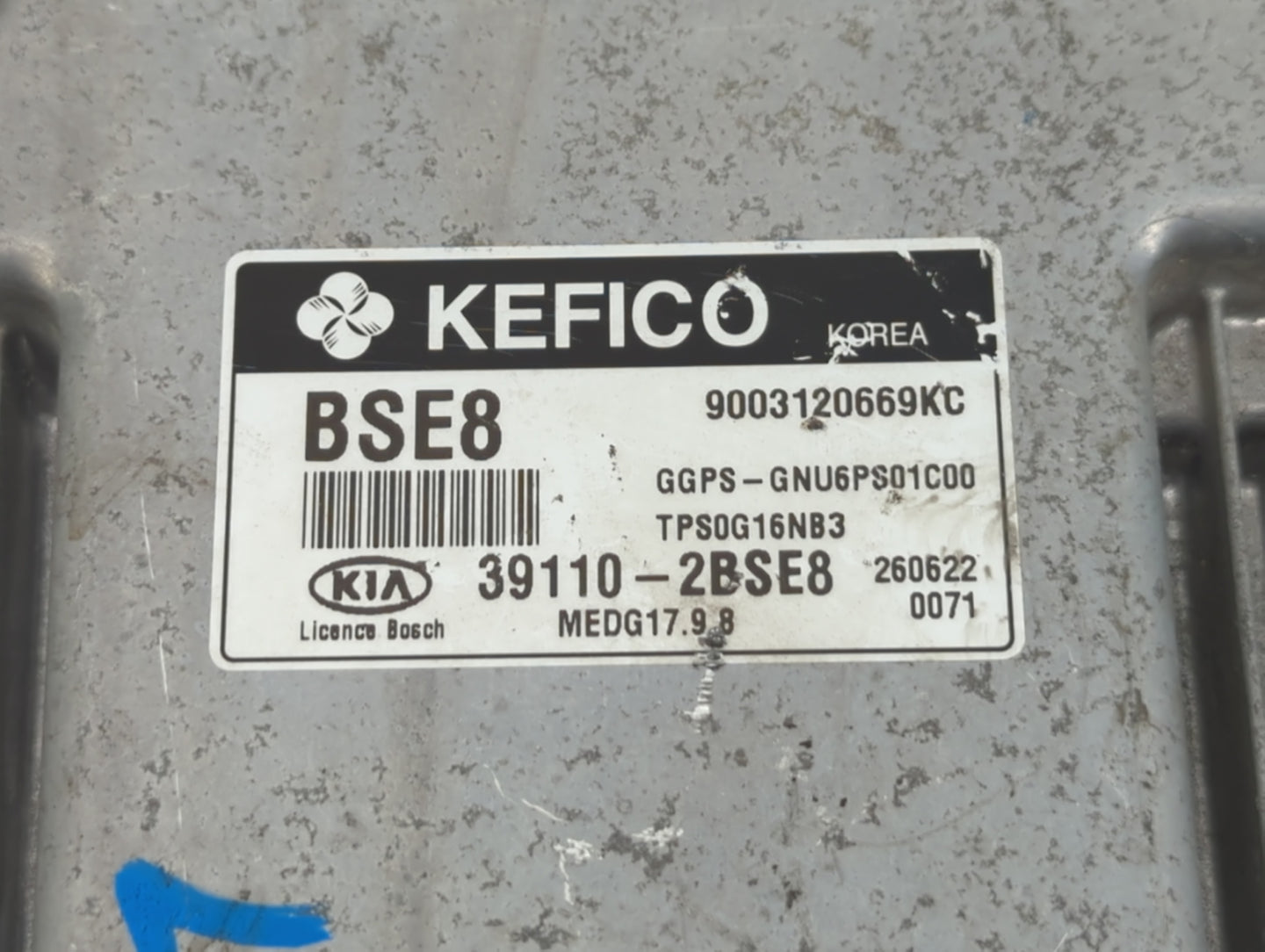 2016 Kia Soul PCM Engine Control Computer ECU ECM PCU OEM P/N:39110-2BSG3 39110-2BSE8 Fits OEM Used Auto Parts - Oemusedauto