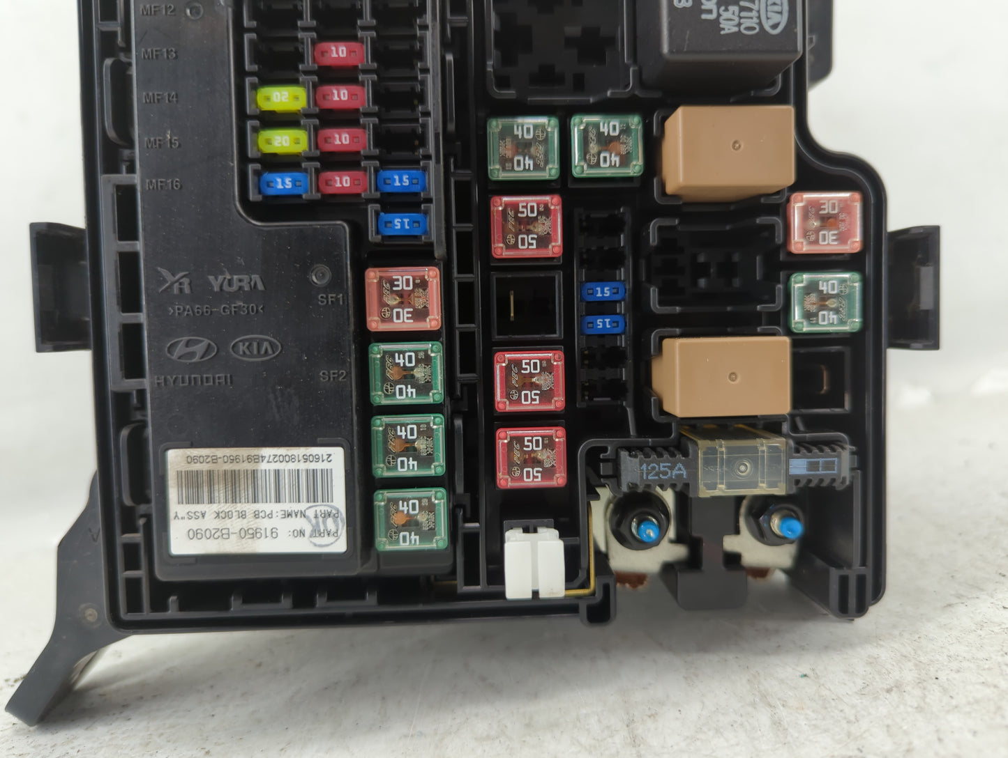 2016 Kia Soul Fusebox Fuse Box Panel Relay Module P/N:91416B2150 Fits OEM Used Auto Parts - Oemusedautoparts1.com