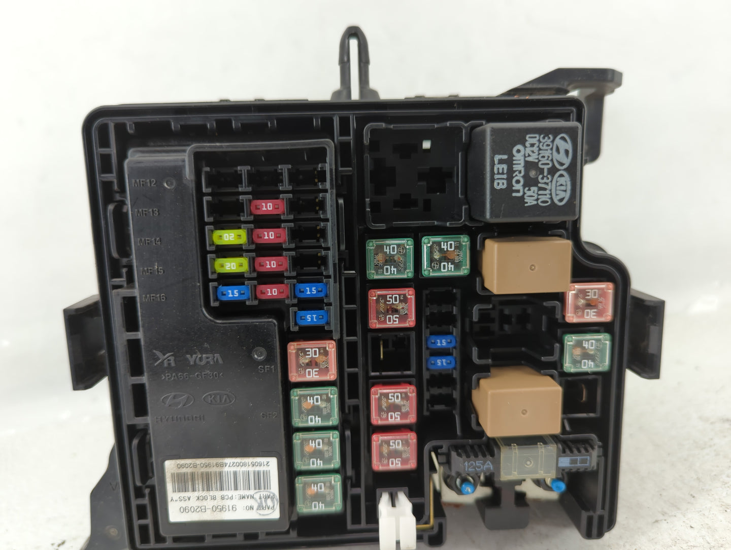 2016 Kia Soul Fusebox Fuse Box Panel Relay Module P/N:91416B2150 Fits OEM Used Auto Parts - Oemusedautoparts1.com