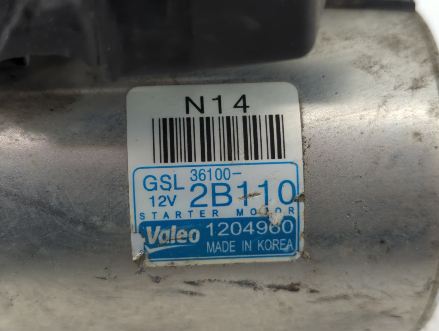 2014-2019 Kia Soul Car Starter Motor Solenoid OEM P/N:1204960 36100-2B110 Fits Fits 2014 2015 2016 2017 2018 2019 OEM Used A