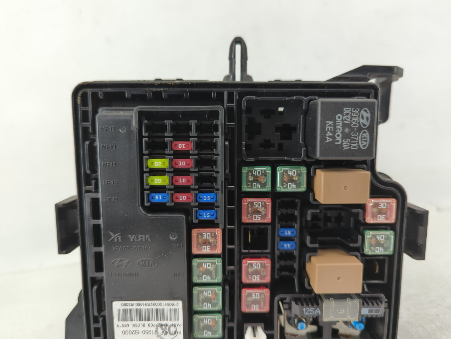 2016 Kia Soul Fusebox Fuse Box Panel Relay Module P/N:91416B2160 Fits OEM Used Auto Parts - Oemusedautoparts1.com