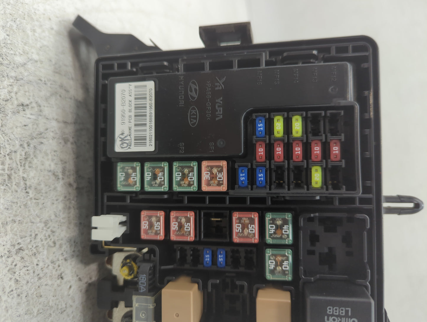 2016 Kia Soul Fusebox Fuse Box Panel Relay Module P/N:91481B2150 Fits OEM Used Auto Parts - Oemusedautoparts1.com