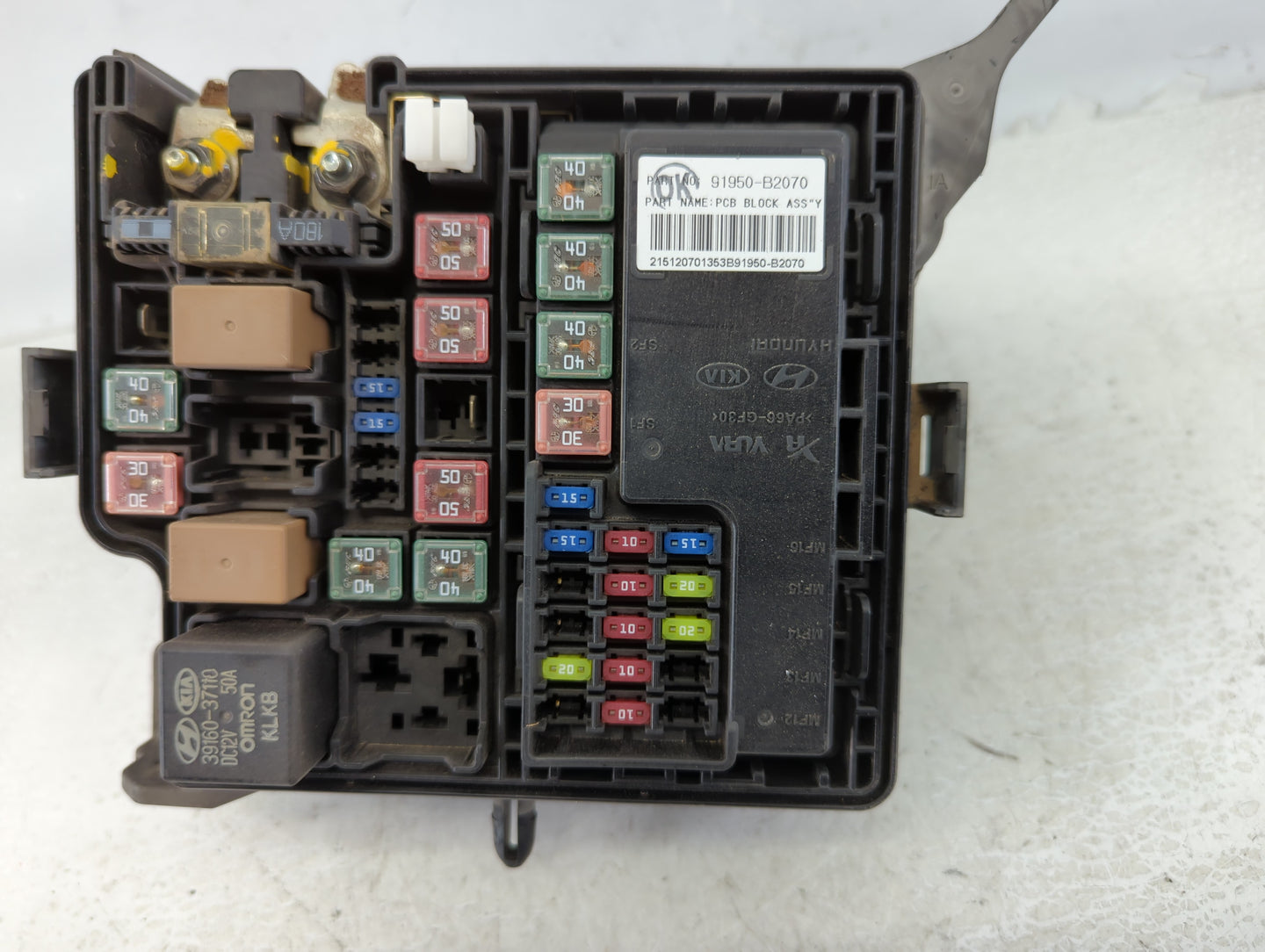 2016 Kia Soul Fusebox Fuse Box Panel Relay Module P/N:91431B2310 Fits OEM Used Auto Parts - Oemusedautoparts1.com